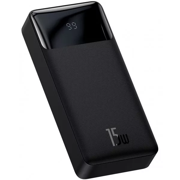 Портативне зарядне Power Bank BASEUS PPDML-J01 20000mAh 15W 2USB/Type-C чорний