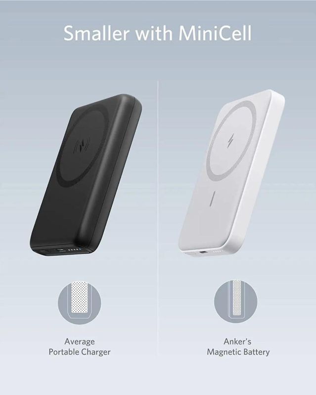 Anker 621 5000 mAh 12W та підставкою Бездротовий Magsafe для iPhone Білий