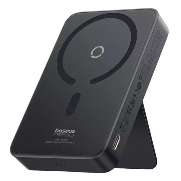 Портативний зарядний пристрій Power Bank Baseus MagPro Magnetic Bracket 20W с БЗП5000mAh (PPCXZ05) Black