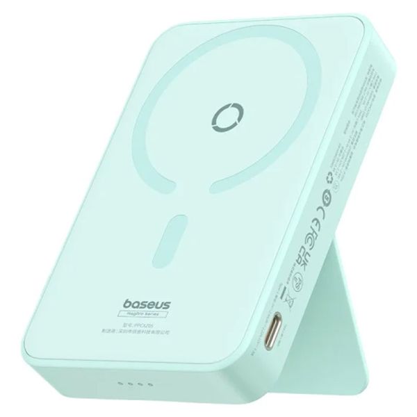 Портативний зарядний пристрій Power Bank Baseus MagPro Magnetic Bracket 20W с БЗП5000mAh (PPCXZ05) Blue