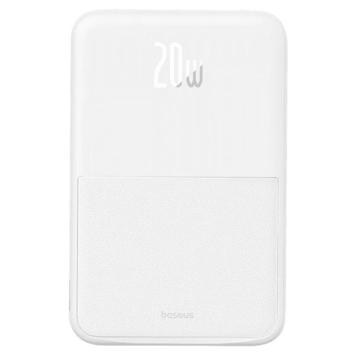 Baseus MagPro Magnetic Bracket 20W с БЗП5000 mAh (PPCXZ05) White