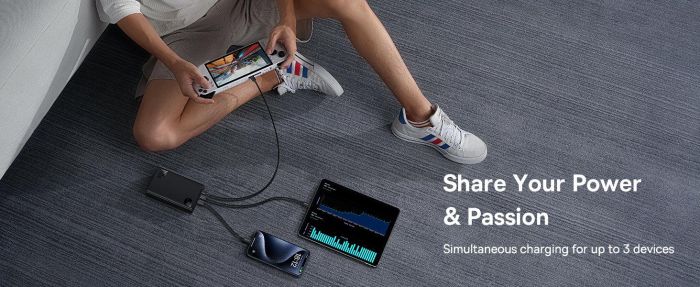 Baseus Adaman Digital Display | 24000 mAh, 140W, PD/QC| Чорний