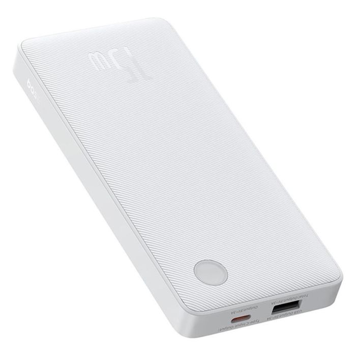 Baseus Airpow Lite 10000 mAh USB + Type-C 15 Вт Білий