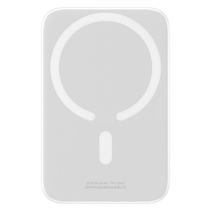 Baseus Magnetic Mini 20W 6000 mAh Magsafe Type-C Білий