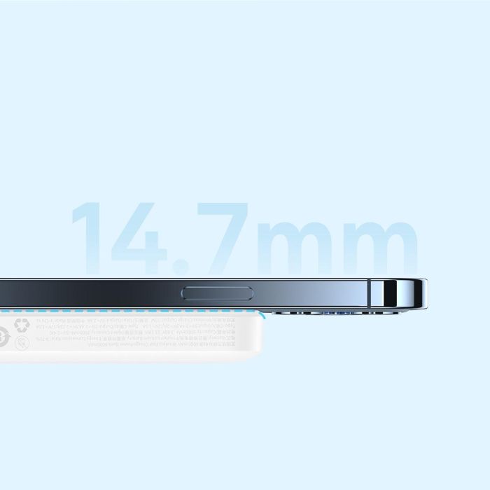 Baseus Magnetic Mini 20W 6000 mAh Magsafe Type-C Білий