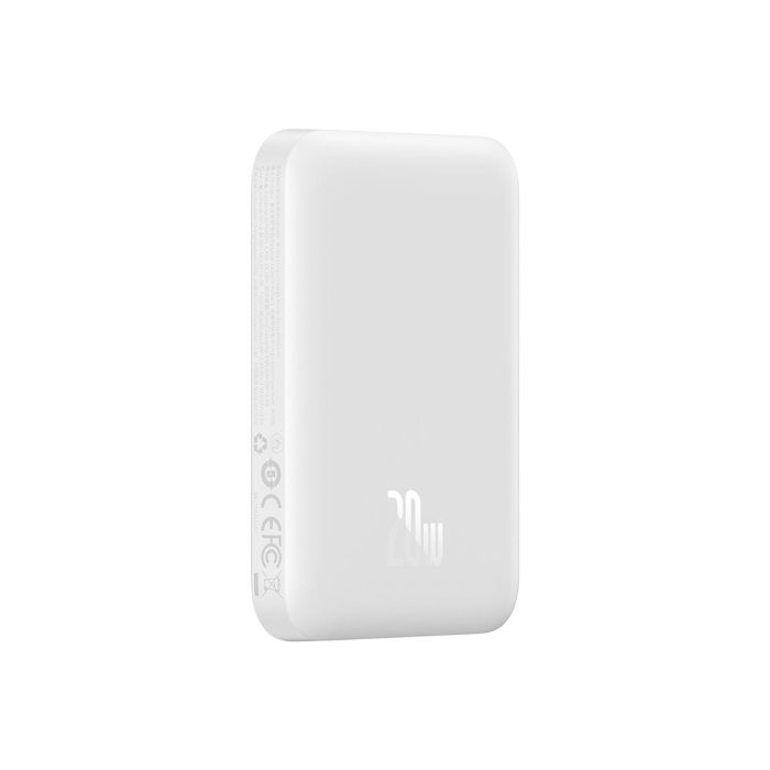 Baseus Magnetic Mini 20W 6000 mAh Magsafe Type-C Білий