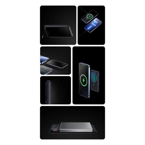 Baseus Magnetic Bracket Overseas Edition 20W 10000 mAh Magsafe Чорний