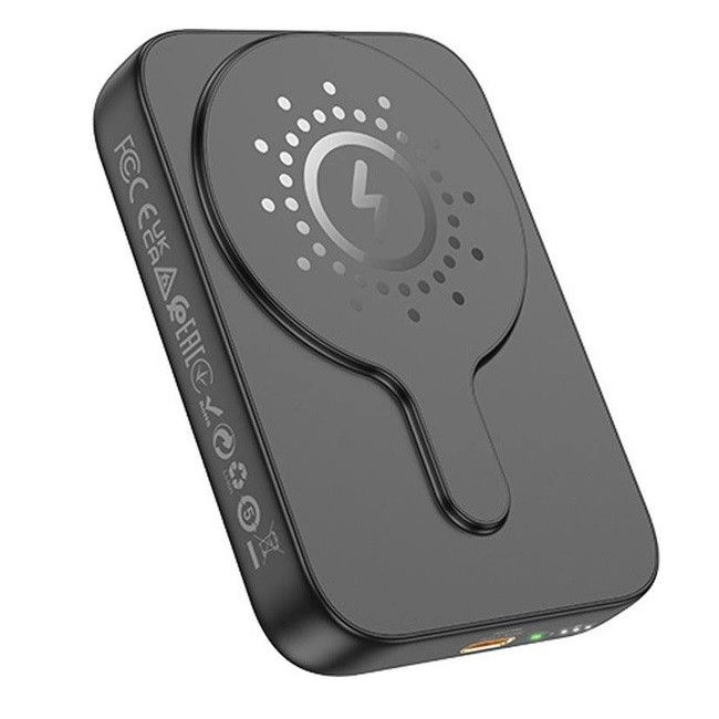 Hoco J117 PD20W+QC3.0 5000 mAh зі швидкою бездротовою зарядкою Black
