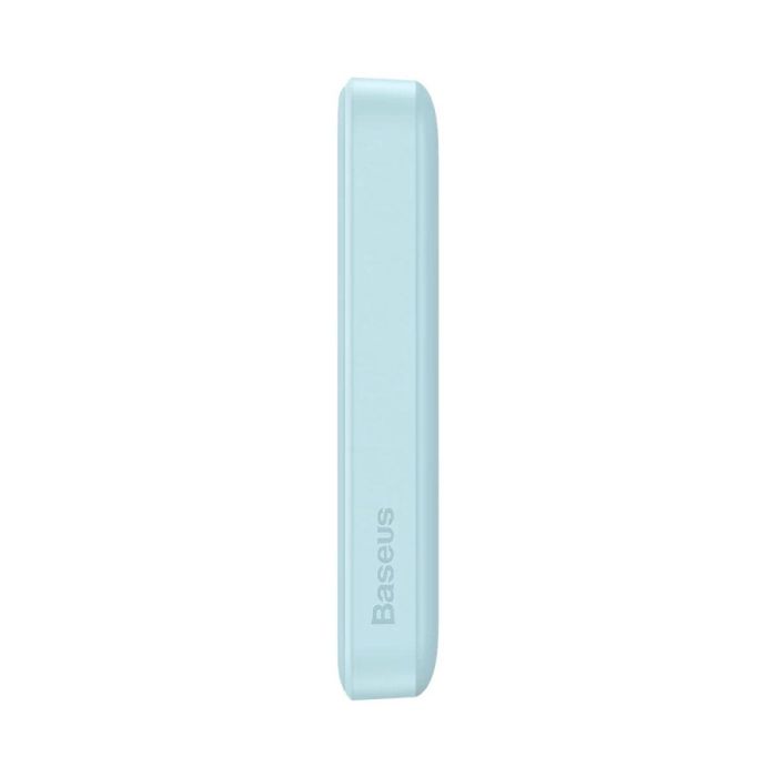 Qi 15W Baseus Magnetic Mini Wireless Fast Charge 2in1 10000 mAh 20W 2.4A QC3.0+PD3.0 (PPCX030003) Блакитний