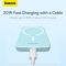 Qi 15W Baseus Magnetic Mini Wireless Fast Charge 2in1 10000 mAh 20W 2.4A QC3.0+PD3.0 (PPCX030003) Блакитний