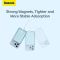 Qi 15W Baseus Magnetic Mini Wireless Fast Charge 2in1 10000 mAh 20W 2.4A QC3.0+PD3.0 (PPCX030003) Блакитний