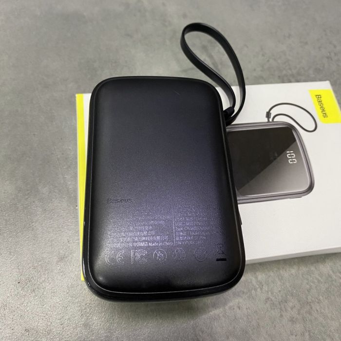 Baseus 15w, З кабелем usb-c, usb-a, type-c, qpow qc, pd mah lightning,  10000 (ppqd-b01)