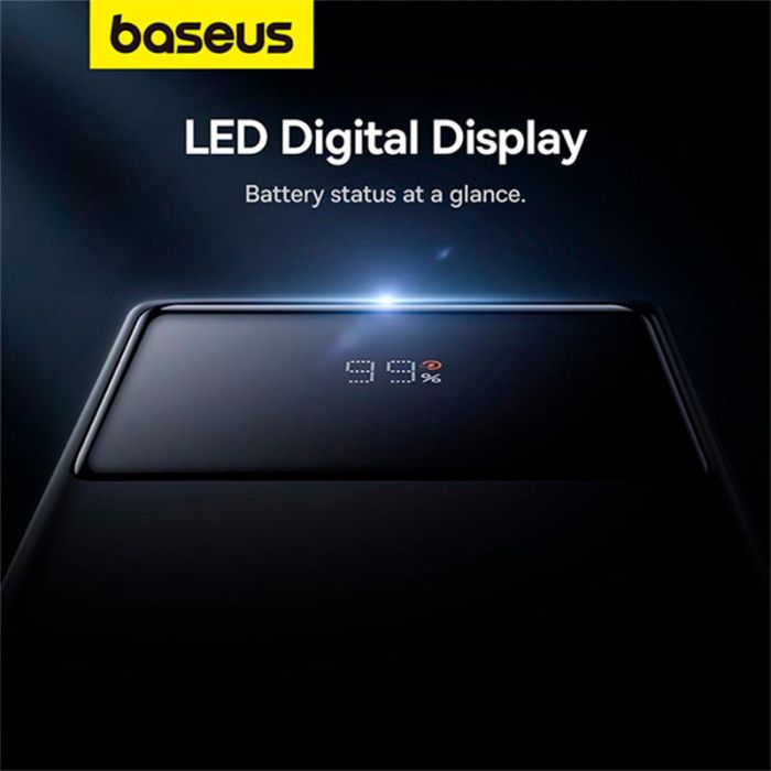 Baseus Star-Lord Digital Display Fast Charging 10000 mAh |2USB/Type-C, PD/QC, 30W/3A| чорний
