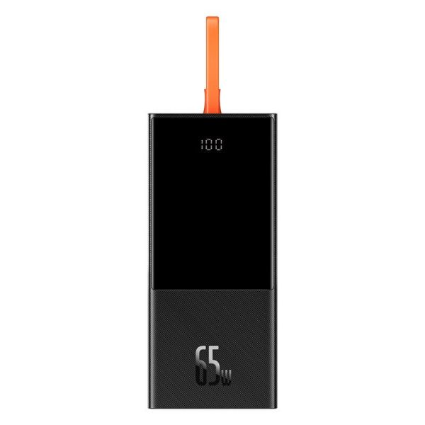 BASEUS Elf Digital Display Fast Charging 20000mAh |2USB/1Type-C+Type-C Cable, 5A/65W| (PPJL000001) чорний