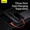 Baseus Elf Digital Display Fast Charging 20000 mAh |2USB/1Type-C+Type-C Cable, 5A/65W| (PPJL000001) чорний