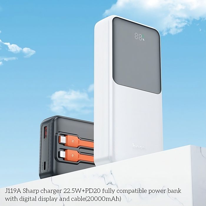 Hoco J119A Sharp charger 22.5W+PD20 20000 mAh