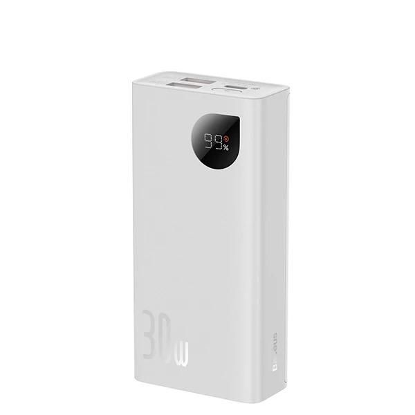 Портативна батарея повербанк Power bank 10 000 mAh павер бенк для телефону зі швидкою зарядкою, 30W Білий