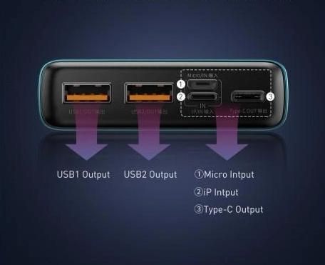 Baseus 20000 mAh 22.5W Adaman Metal QC, PD powerbank powerbank
