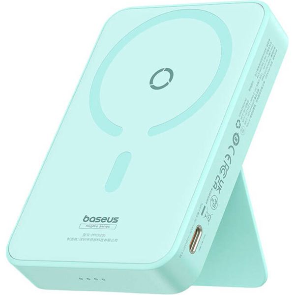 Зовнішній акумулятор Baseus MagPro Magnetic Bracket Fast Charge Power Bank 5000mAh 20W Blue (P10064101333-00) [102133]
