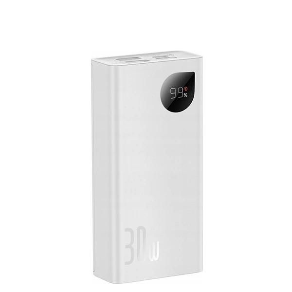 Power bank 10 000 mAh портативна батарея зі швидкою зарядкою повербанк пауербанк павер бенк для телефону, 30W Білий