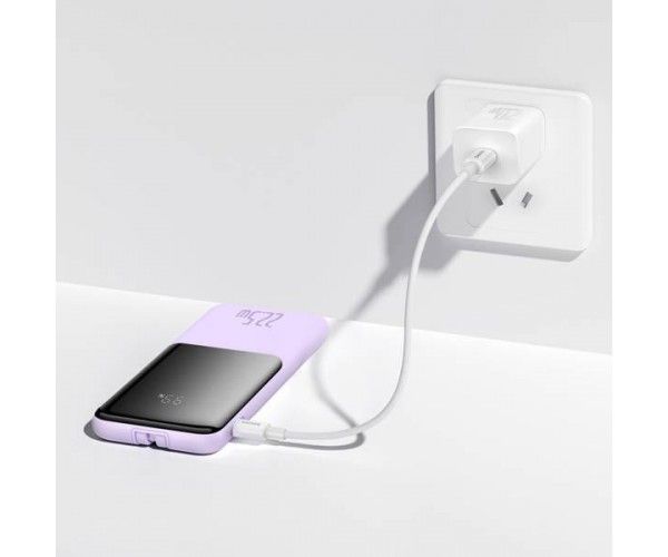 Baseus Elf Digital Display Fast Charge 10000 mAh 22.5W Purple (PPJL010005)