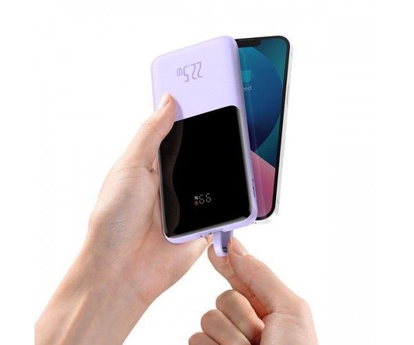 Baseus Elf Digital Display Fast Charge 10000 mAh 22.5W Purple (PPJL010005)