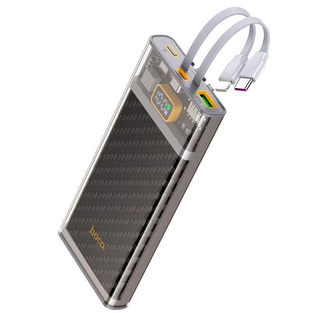 Hoco J104 10000 mAh 2USB(22,5W QC3.0)хType-C PD20W + кабель Type-CхLightning Сірий