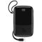 Baseus PPQD-B Q Pow With IP 3A 15W LED дисплей, 10000 mAh 2USB/Type-C to Lightning 3A Black