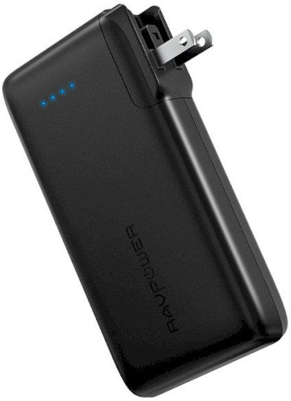 RavPower 10000 mAh 2 in 1 and Wall Charger Black (RP-PB066)