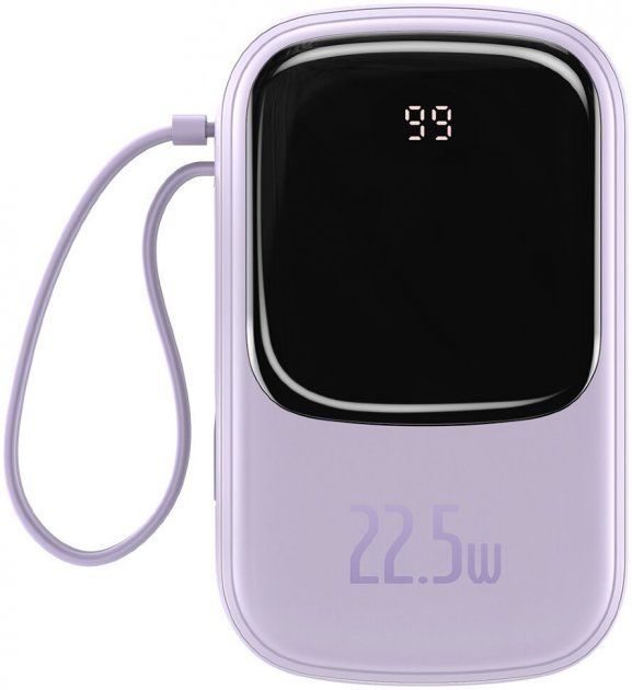 Baseus 20000 mAh з USB-C Cable Q Pow Display 22.5W Purple (PPQD-I05)  