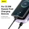 Baseus 20000 mAh з USB-C Cable Q Pow Display 22.5W Purple (PPQD-I05)  