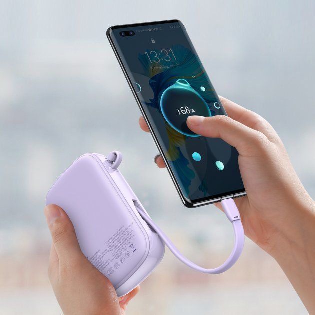 Baseus 20000 mAh з USB-C Cable Q Pow Display 22.5W Purple (PPQD-I05)  