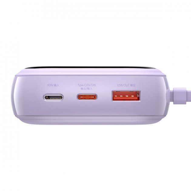 Baseus 20000 mAh з USB-C Cable Q Pow Display 22.5W Purple (PPQD-I05)  