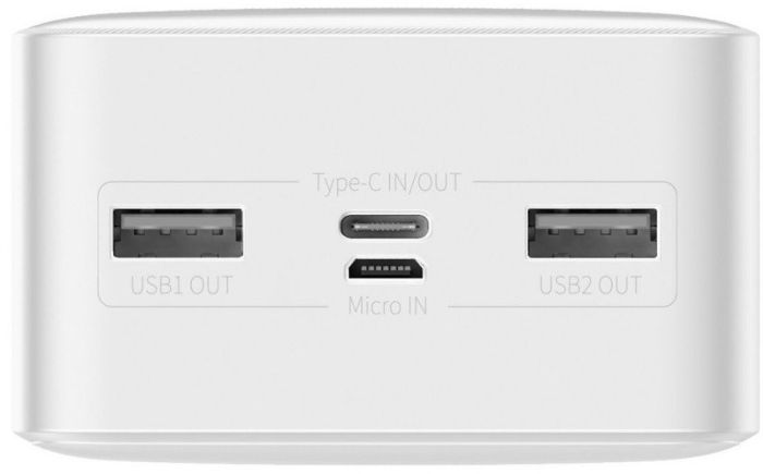 Baseus 30000 mAh Bipow Display 15W White (PPDML-K02)  