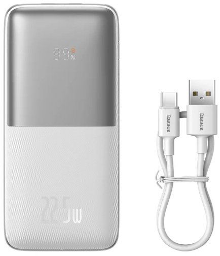 Зовнішній акумулятор Baseus Power Bank 20000mAh Bipow Pro Digital Display Pd 22.5W White (PPBD030002)  