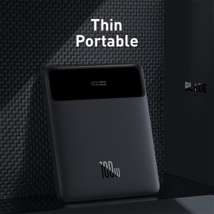 Baseus 20000 mAh Blade Digital Display 100W Black (PPBLD100-S)