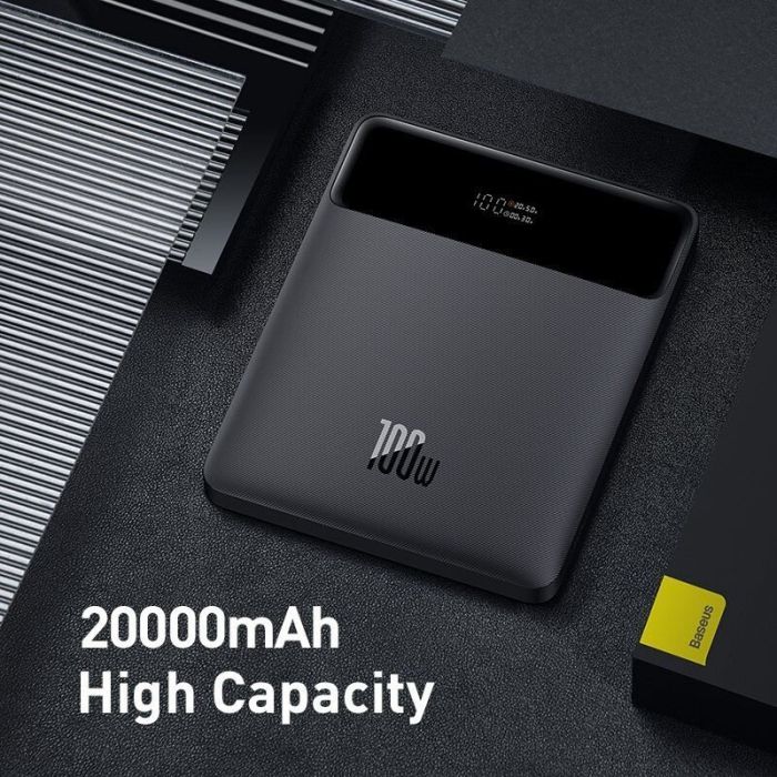 Baseus 20000 mAh Blade Digital Display 100W Black (PPBLD100-S)