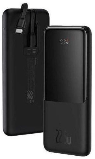 Зовнішній акумулятор Baseus Power Bank 10000mAh Elf Digital Display Fast Charge 22.5W Black (PPJL010001)  