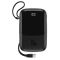 Baseus 10000 mAh with Lightning Cable Q Pow Display 15W Black (PPQD-A01)  
