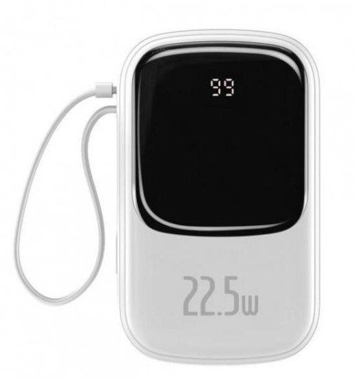 Baseus 20000 mAh Qpow Display Lightning Quick Charging White (PPQD-H02)  