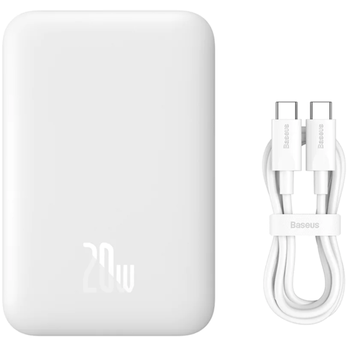 Baseus Magnetic 20W 6000 mAh White (ppcxm06a/ppcxm06)