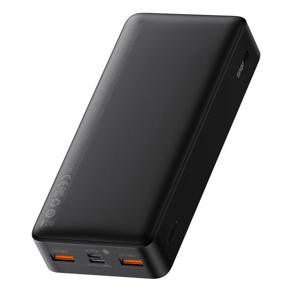 Baseus 20000 mAh,Bipow Digital Display 20W, Black, 2xUSB (PPDML-M01)