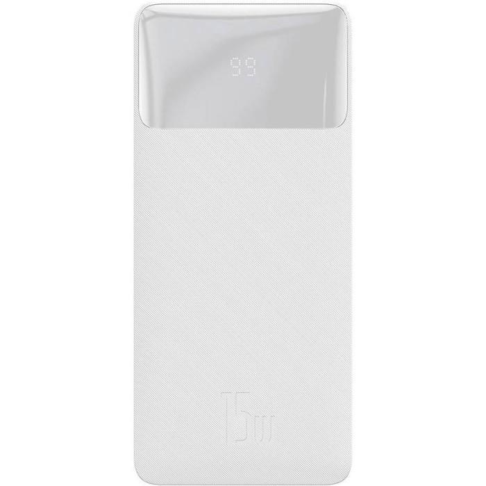 Baseus Bipow Digital Display 15W Overseas Edition 20000 mAh White (PPBD050102)