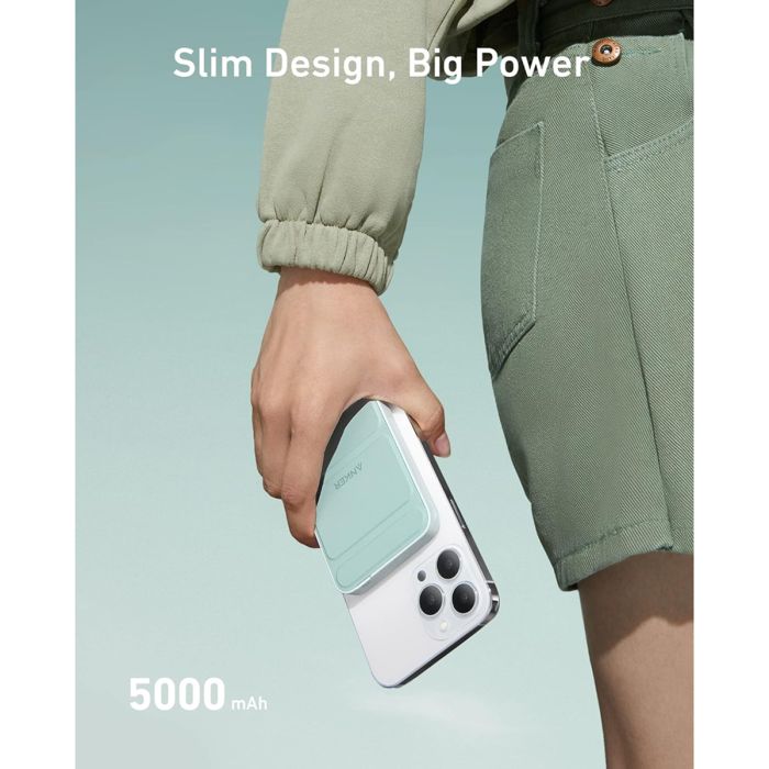 Anker 622 Magnetic Wireless Portable Charger 5000mAh Buds Green (A1614)