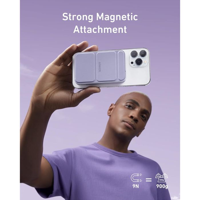 Anker 622 Magnetic Wireless Portable Charger 5000 mAh Lilac Purple (A1614)