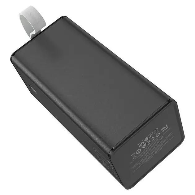 Hoco Powermaster fully compatible 50000 mAh J86A | 2USB/1Type-C, PD/QC, 5A/22.5W| Black із ліхтариком і швидкою зарядкою