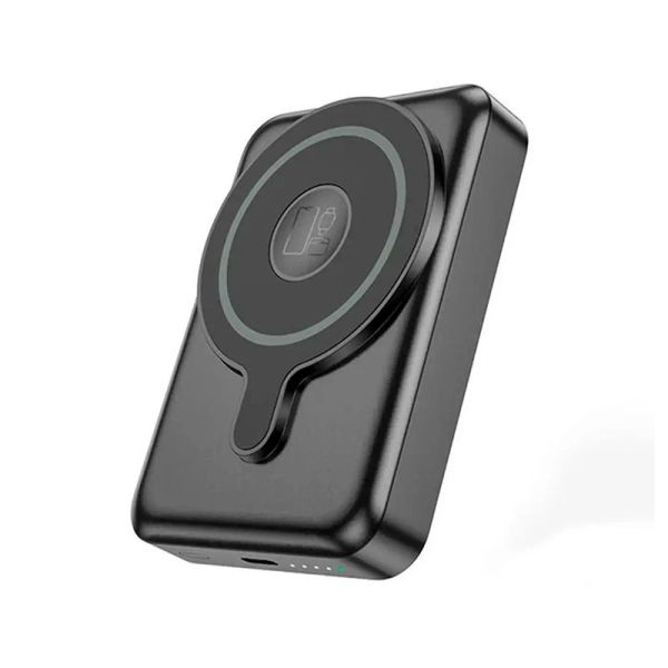 Додаткова батарея Hoco Q11 PD20W 3in1 Wireless Fast Charging (10000 mAh) Black 66201