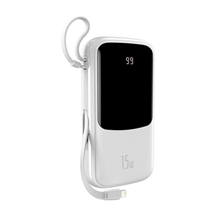 Baseus Q Pow with Lightning 3A 15W (10000 mAh) White (PPQD-W) 66194