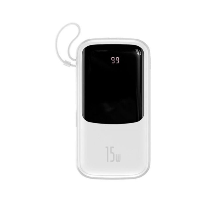 Baseus Q Pow with Lightning 3A 15W (10000 mAh) White (PPQD-W) 66194