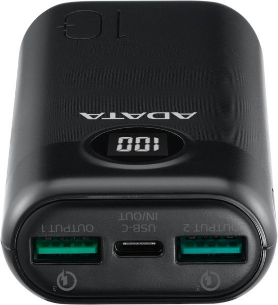 A-DATA P10000QCD 10000 mAh Black (AP10000QCD-DGT-CBK)